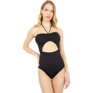 O'Neill Sayulita Saltwater Solids One-Piece Swimsuit Size L Black Large